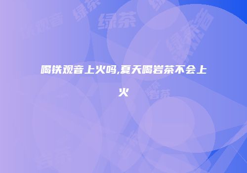 喝铁观音上火吗,夏天喝岩茶不会上火