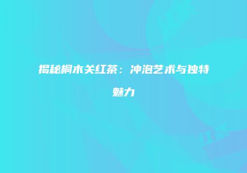 揭秘桐木关红茶：冲泡艺术与独特魅力