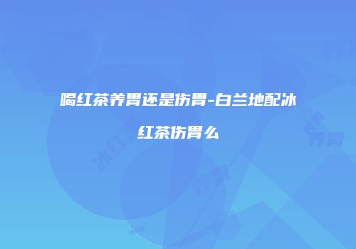 喝红茶养胃还是伤胃-白兰地配冰红茶伤胃么