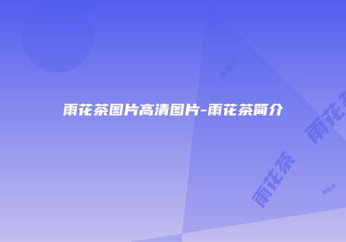 雨花茶图片高清图片-雨花茶简介