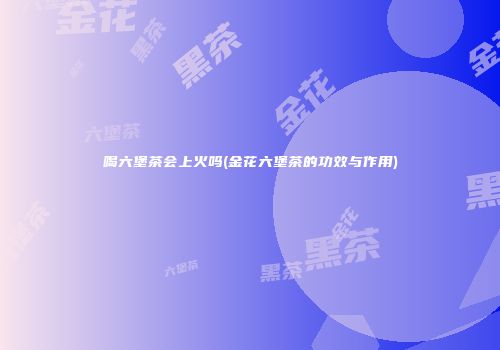 喝六堡茶会上火吗(金花六堡茶的功效与作用)