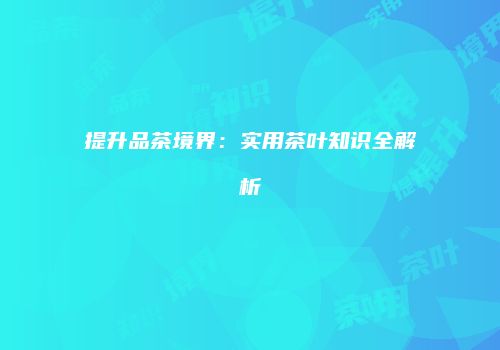 提升品茶境界：实用茶叶知识全解析