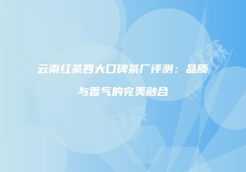 云南红茶四大口碑茶厂评测：品质与香气的完美融合