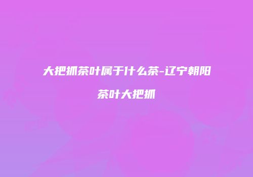 大把抓茶叶属于什么茶-辽宁朝阳茶叶大把抓