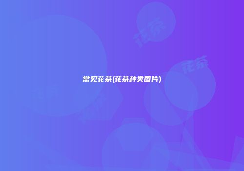 常见花茶(花茶种类图片)