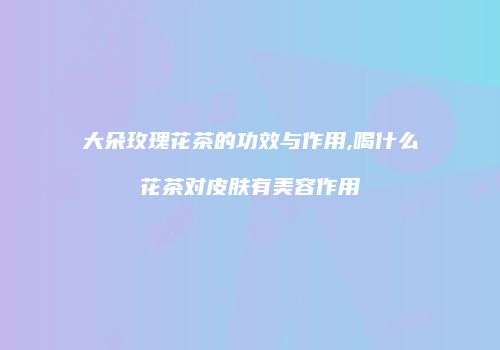 大朵玫瑰花茶的功效与作用,喝什么花茶对皮肤有美容作用
