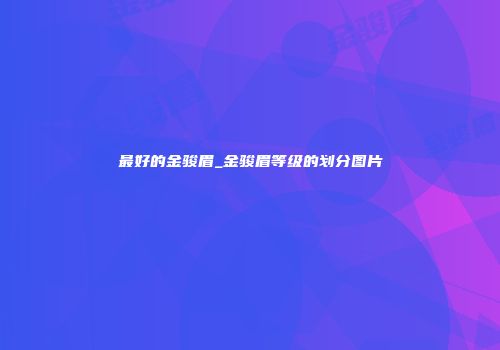 最好的金骏眉_金骏眉等级的划分图片