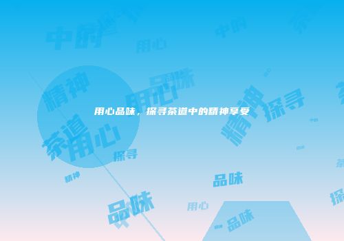 用心品味，探寻茶道中的精神享受