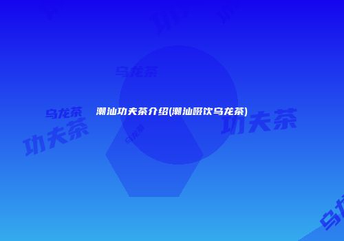 潮汕功夫茶介绍(潮汕啜饮乌龙茶)