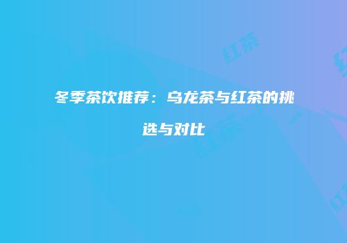 冬季茶饮推荐：乌龙茶与红茶的挑选与对比