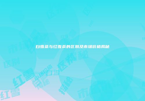 白雪茶与红雪茶的区别及市场价格揭秘