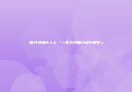 喝茶具图片大全「一套茶具使用步骤图片」