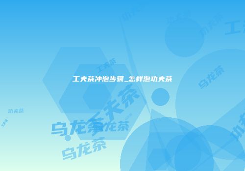 工夫茶冲泡步骤_怎样泡功夫茶
