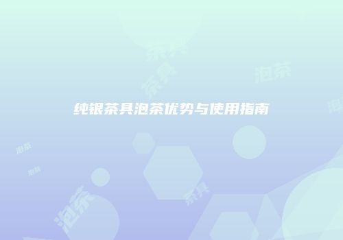 纯银茶具泡茶优势与使用指南