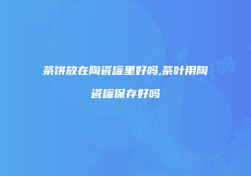 茶饼放在陶瓷罐里好吗,茶叶用陶瓷罐保存好吗
