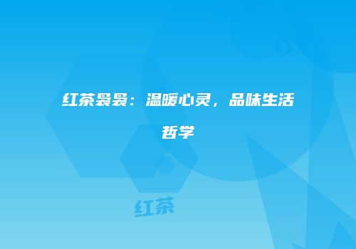 红茶袅袅：温暖心灵，品味生活哲学