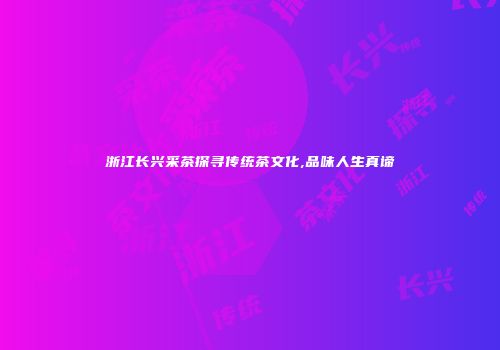 浙江长兴采茶探寻传统茶文化,品味人生真谛
