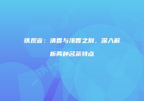 铁观音：清香与浓香之别，深入解析两种名茶特点