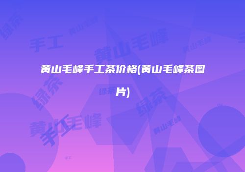 黄山毛峰手工茶价格(黄山毛峰茶图片)
