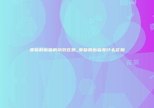 贡菊和胎菊的功效区别_贡菊跟胎菊有什么区别