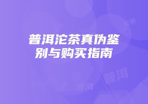 普洱沱茶真伪鉴别与购买指南