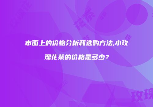 市面上的价格分析和选购方法,小玫瑰花茶的价格是多少？