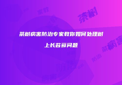 茶树病害防治专家教你如何处理树上长苔藓问题