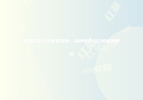 紫娟红茶与云南紫娟茶：品种特点与口感差异解析