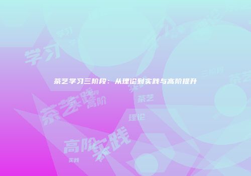 茶艺学习三阶段：从理论到实践与高阶提升