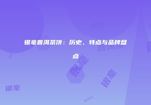 银毫普洱茶饼：历史、特点与品牌盘点
