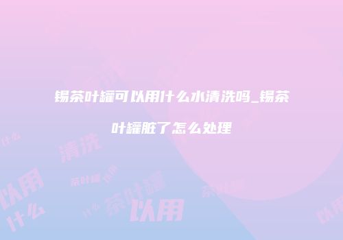 锡茶叶罐可以用什么水清洗吗_锡茶叶罐脏了怎么处理