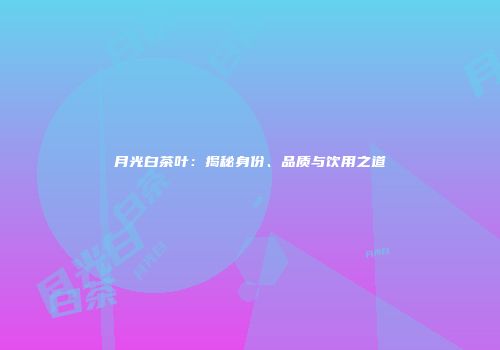月光白茶叶：揭秘身份、品质与饮用之道
