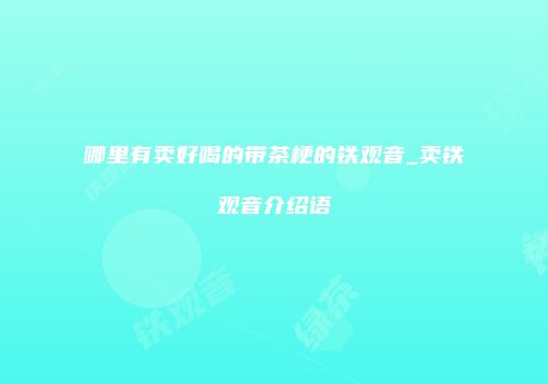 哪里有卖好喝的带茶梗的铁观音_卖铁观音介绍语