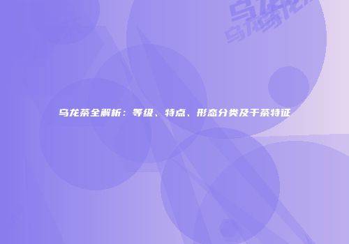 乌龙茶全解析：等级、特点、形态分类及干茶特征