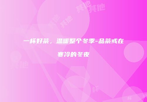 一杯好茶，温暖整个冬季-品茶或在寒冷的冬夜