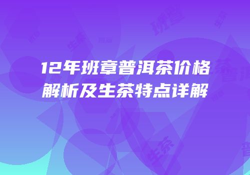 12年班章普洱茶价格解析及生茶特点详解