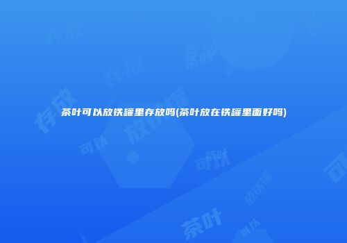 茶叶可以放铁罐里存放吗(茶叶放在铁罐里面好吗)