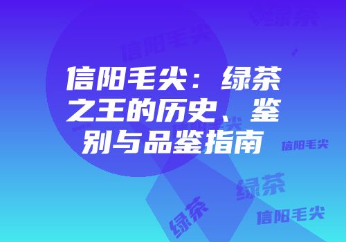 信阳毛尖：绿茶之王的历史、鉴别与品鉴指南