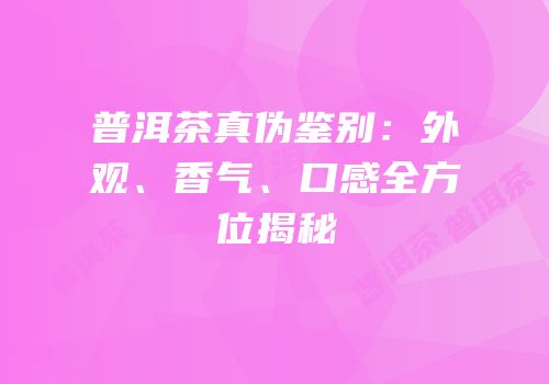 普洱茶真伪鉴别：外观、香气、口感全方位揭秘