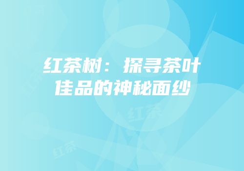 红茶树：探寻茶叶佳品的神秘面纱
