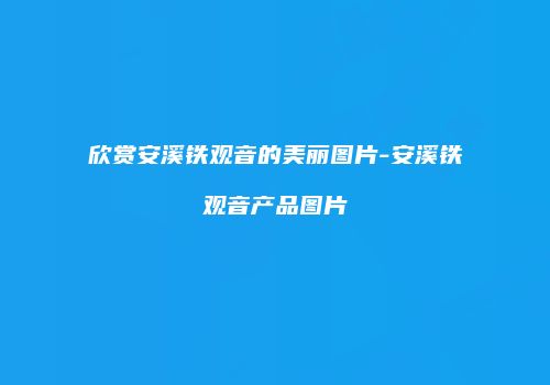 欣赏安溪铁观音的美丽图片-安溪铁观音产品图片