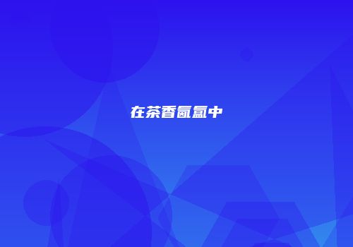在茶香氤氲中