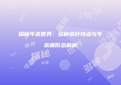 探秘牛茶世界：多种茶叶特点与牛茶棵形态解析