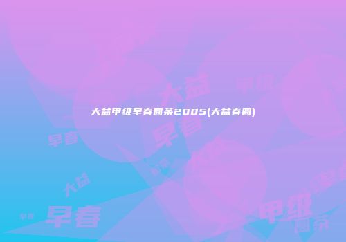 大益甲级早春圆茶2005(大益春圆)