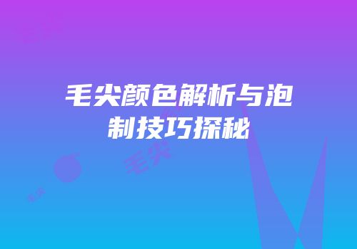 毛尖颜色解析与泡制技巧探秘