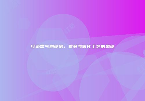 红茶香气的秘密：发酵与氧化工艺的奥秘