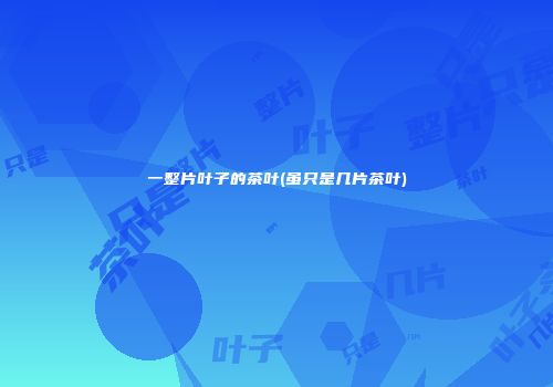 一整片叶子的茶叶(虽只是几片茶叶)
