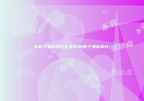 在鞋子里放点什么不会臭(鞋子里放茶叶)