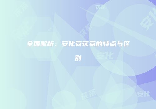 全面解析：安化荷茯茶的特点与区别