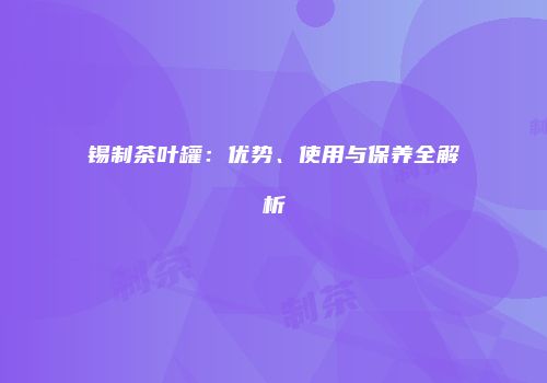 锡制茶叶罐：优势、使用与保养全解析